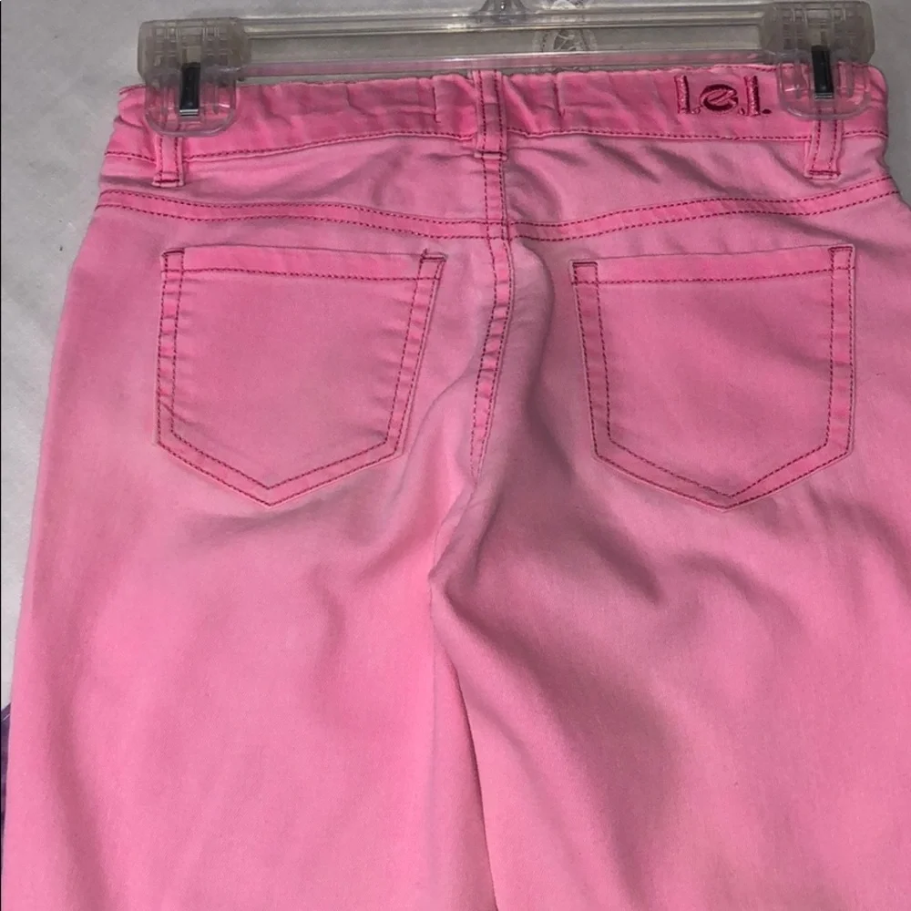 L.E.I. Pink Kate Lowrise Skinny Jeans Girls 10 R school play casual